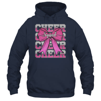 Cheer Squad Funny Cheerleader Cheerleading Coquette Bow Pink Shirt & Tank Top | teecentury