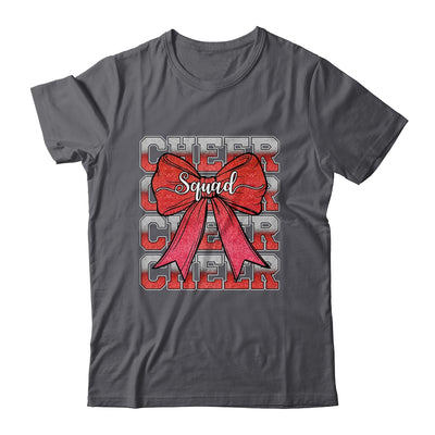 Cheer Squad Funny Cheerleader Cheerleading Coquette Bow Red Shirt & Tank Top | teecentury