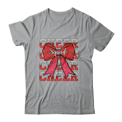 Cheer Squad Funny Cheerleader Cheerleading Coquette Bow Red Shirt & Tank Top | teecentury