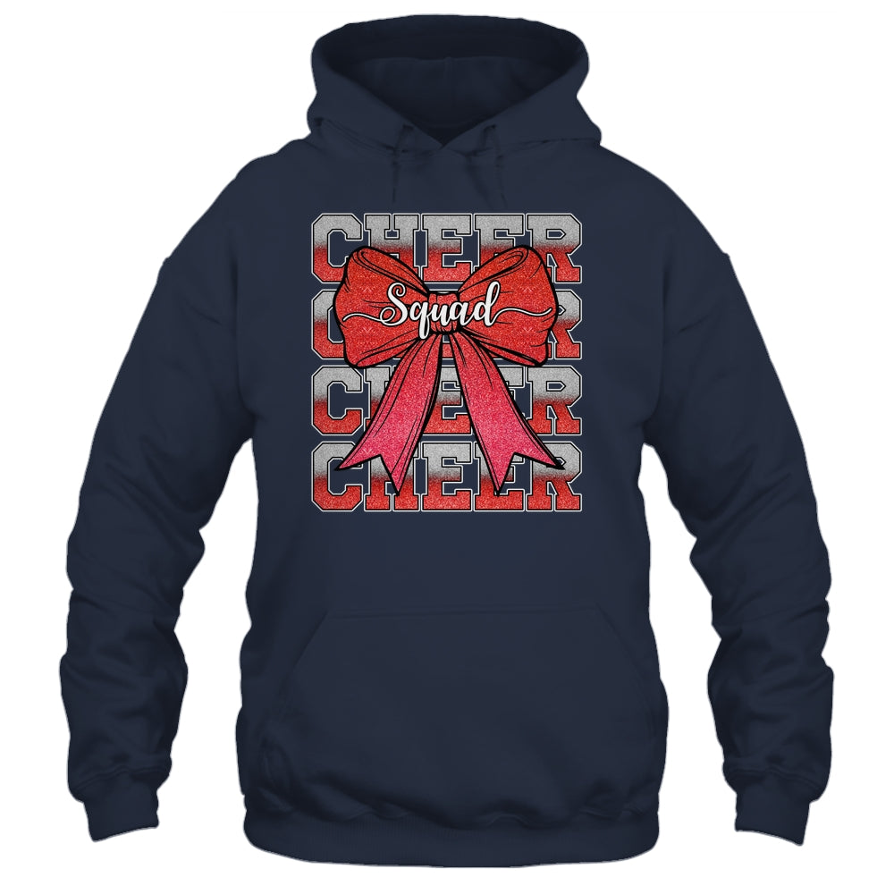 Cheer Squad Funny Cheerleader Cheerleading Coquette Bow Red Shirt & Tank Top | teecentury