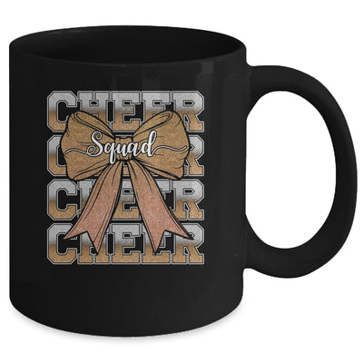 Cheer Squad Funny Cheerleader Cheerleading Coquette Brown Mug | teecentury