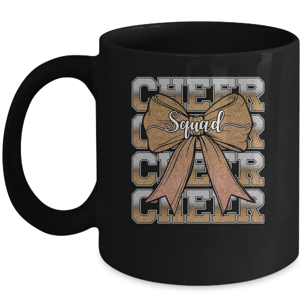 Cheer Squad Funny Cheerleader Cheerleading Coquette Brown Mug | teecentury