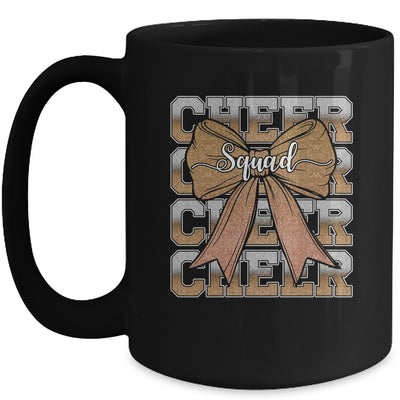 Cheer Squad Funny Cheerleader Cheerleading Coquette Brown Mug | teecentury