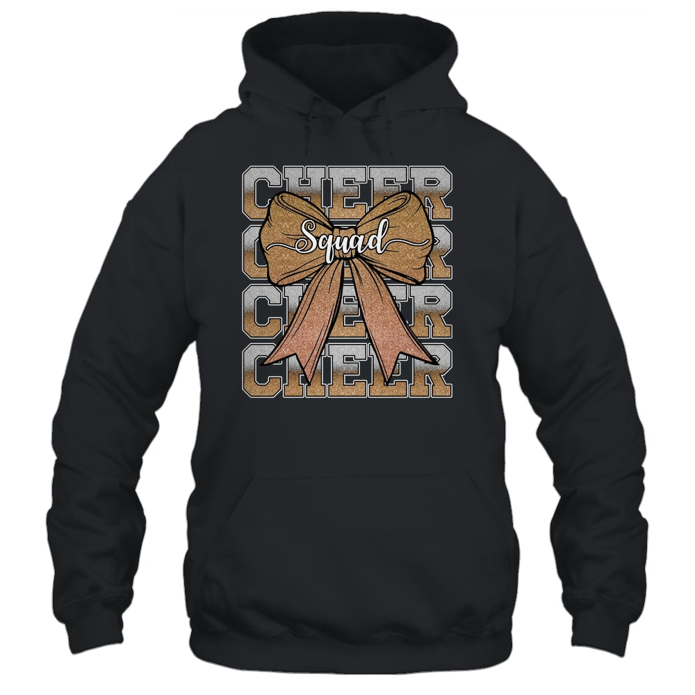 Cheer Squad Funny Cheerleader Cheerleading Coquette Brown Shirt & Tank Top | teecentury