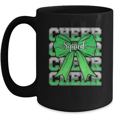 Cheer Squad Funny Cheerleader Cheerleading Coquette Green Mug | teecentury
