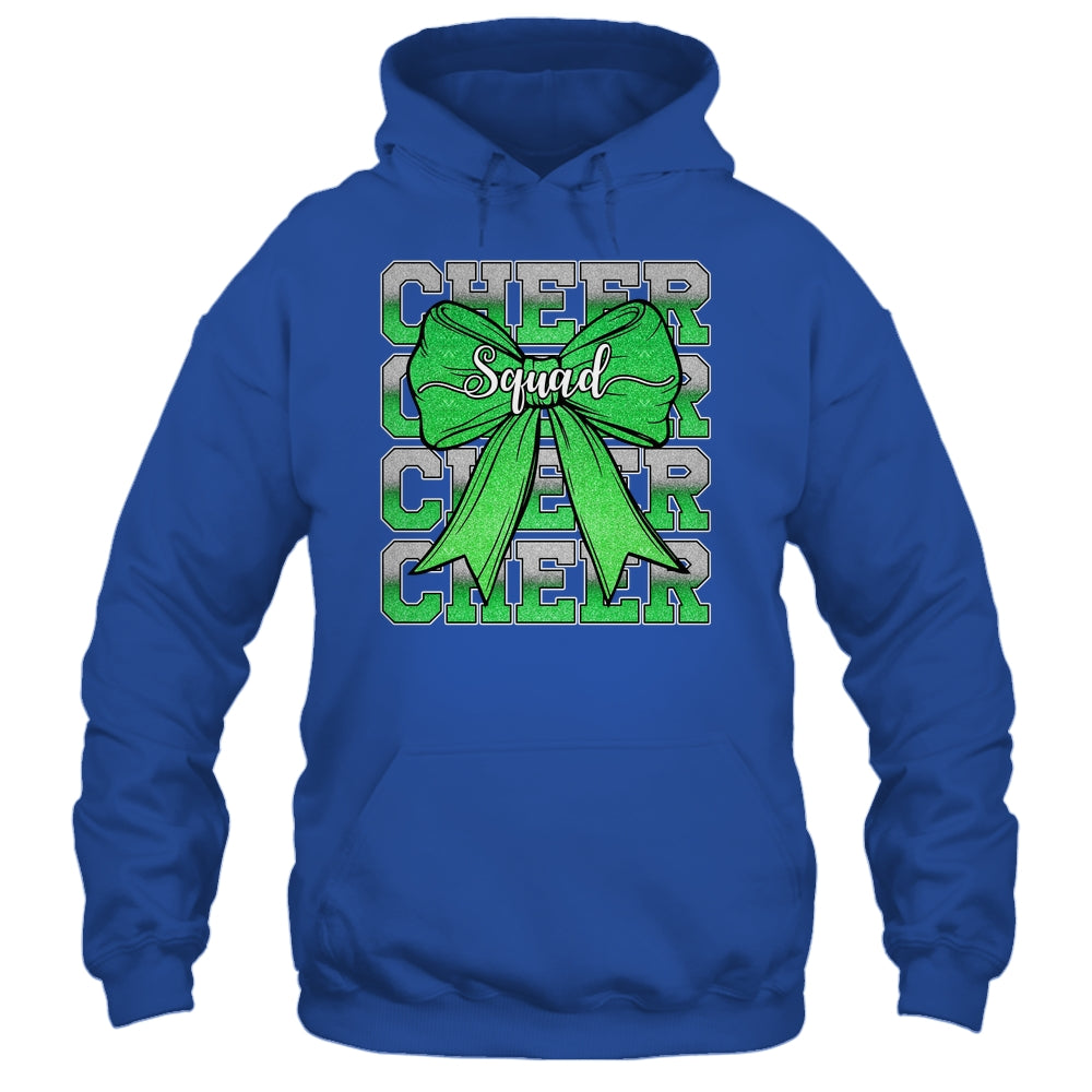 Cheer Squad Funny Cheerleader Cheerleading Coquette Green Shirt & Tank Top | teecentury