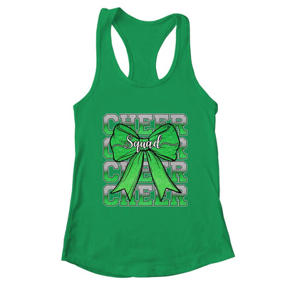 Cheer Squad Funny Cheerleader Cheerleading Coquette Green Shirt & Tank Top | teecentury