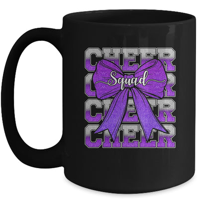 Cheer Squad Funny Cheerleader Cheerleading Coquette Purple Mug | teecentury