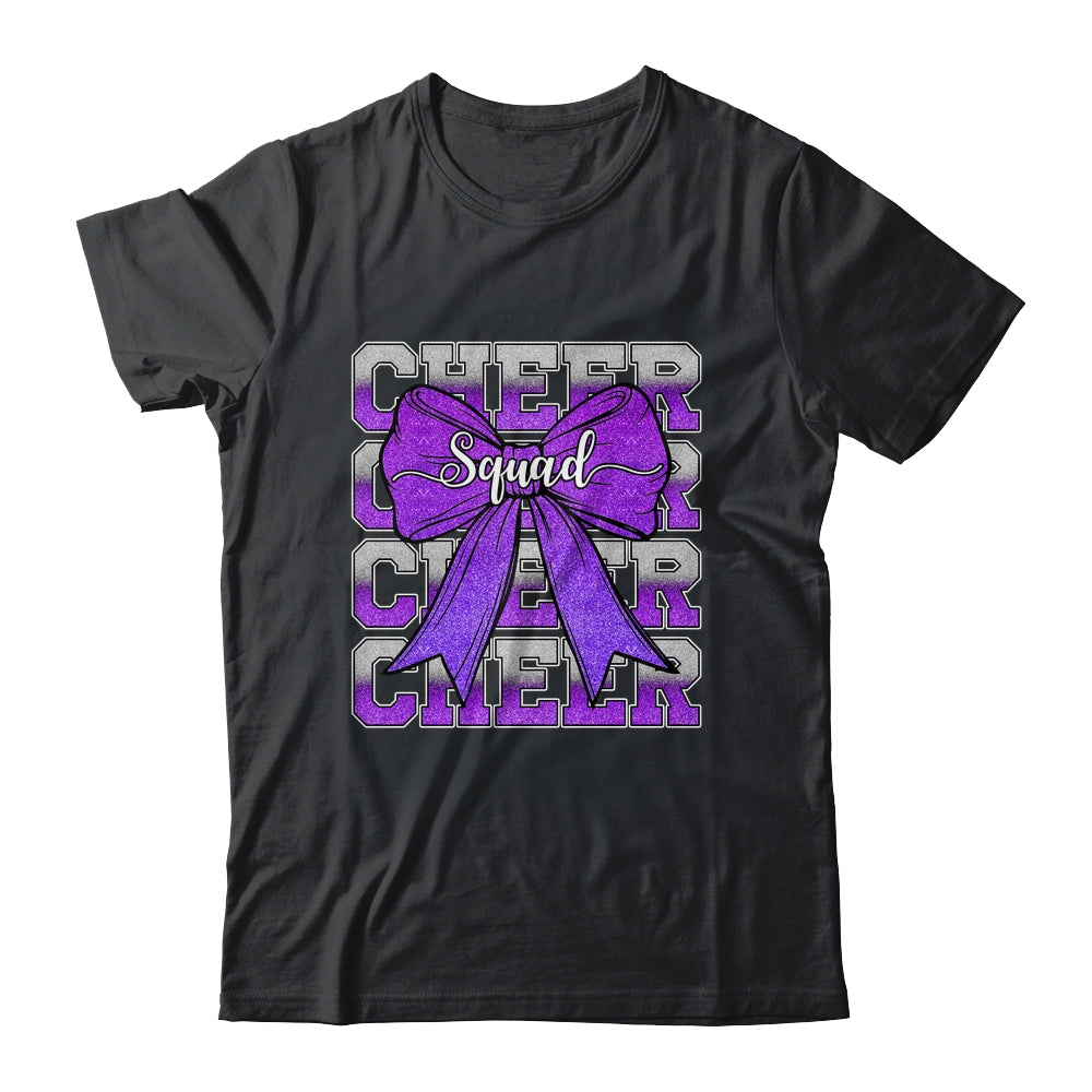 Cheer Squad Funny Cheerleader Cheerleading Coquette Purple Shirt & Tank Top | teecentury