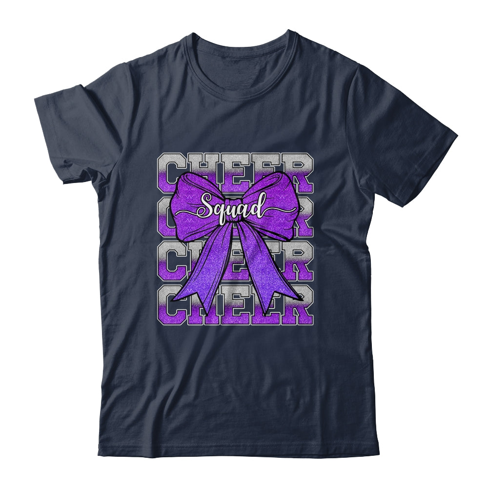Cheer Squad Funny Cheerleader Cheerleading Coquette Purple Shirt & Tank Top | teecentury