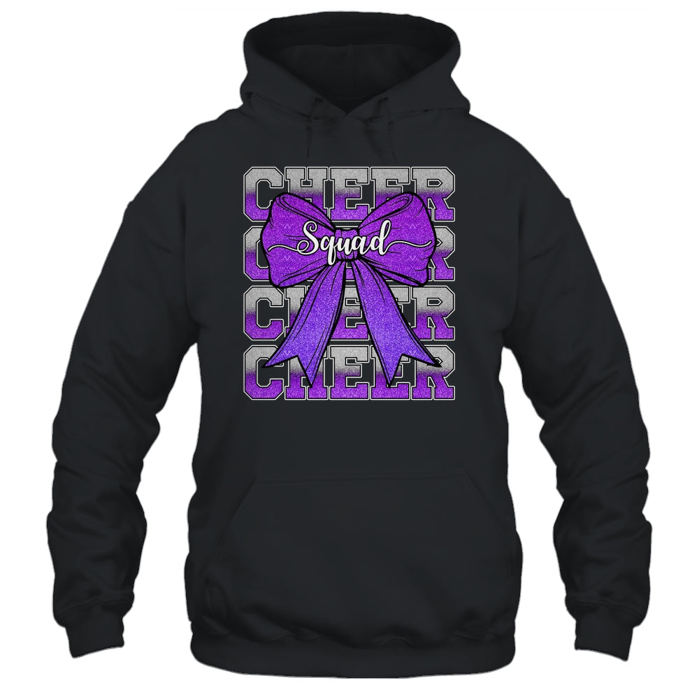 Cheer Squad Funny Cheerleader Cheerleading Coquette Purple Shirt & Tank Top | teecentury