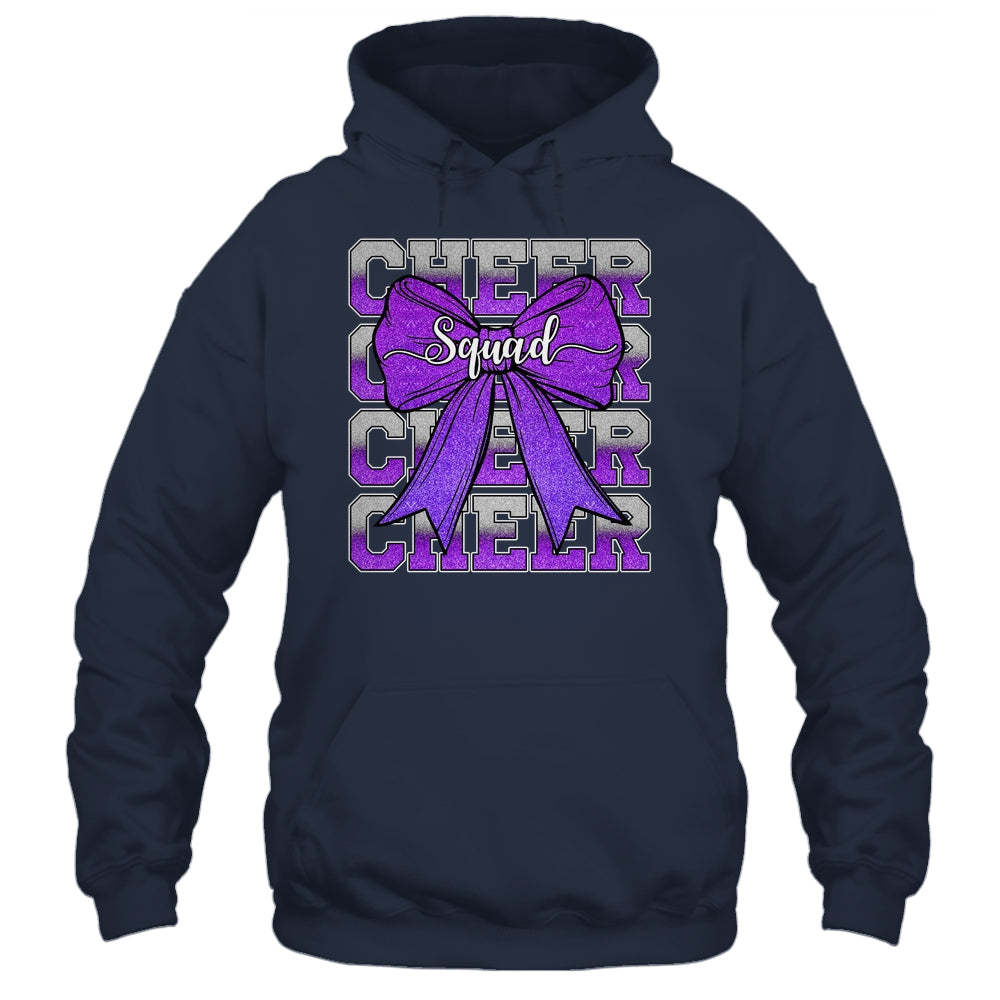 Cheer Squad Funny Cheerleader Cheerleading Coquette Purple Shirt & Tank Top | teecentury