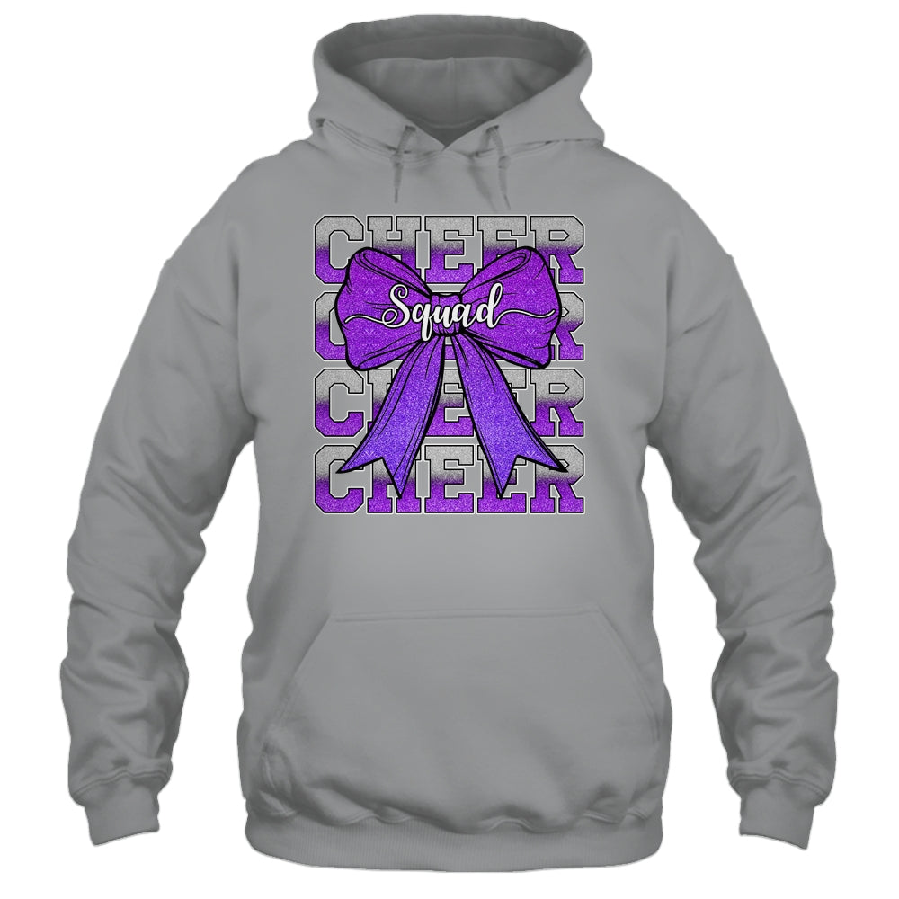 Cheer Squad Funny Cheerleader Cheerleading Coquette Purple Shirt & Tank Top | teecentury