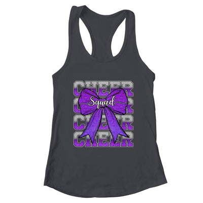 Cheer Squad Funny Cheerleader Cheerleading Coquette Purple Shirt & Tank Top | teecentury