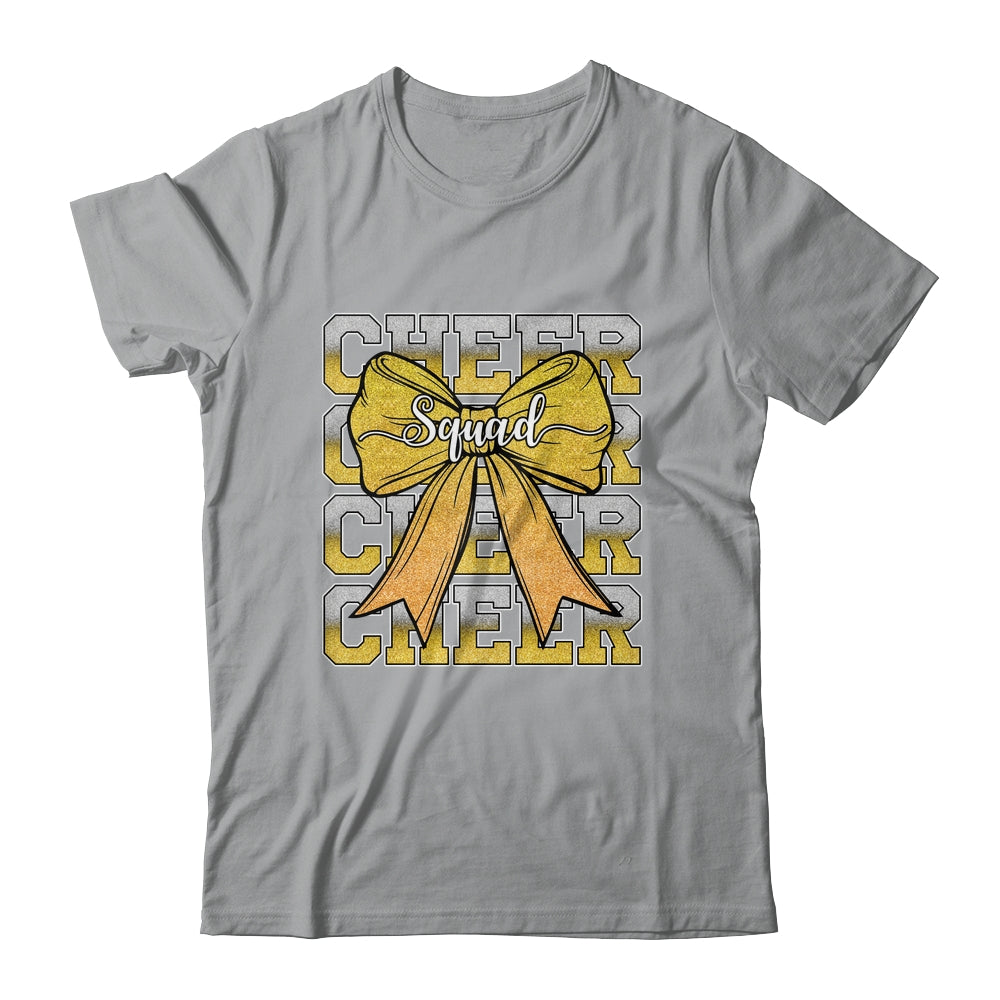 Cheer Squad Funny Cheerleader Cheerleading Coquette Yellow Shirt & Tank Top | teecentury