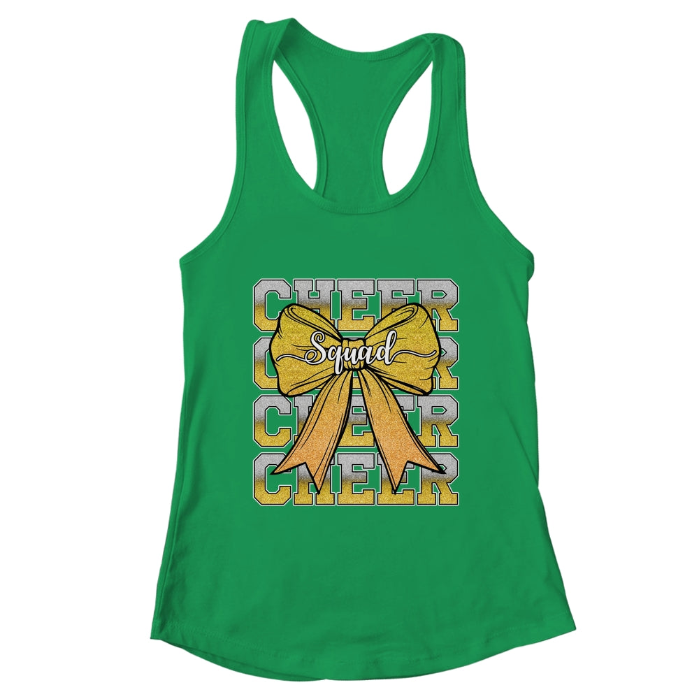 Cheer Squad Funny Cheerleader Cheerleading Coquette Yellow Shirt & Tank Top | teecentury