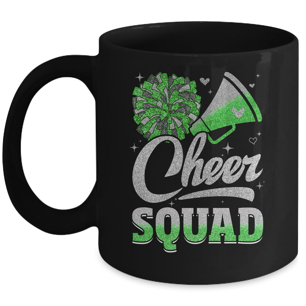 Cheer Squad Funny Cheerleader Cheerleading Green Women Girl Mug | teecentury