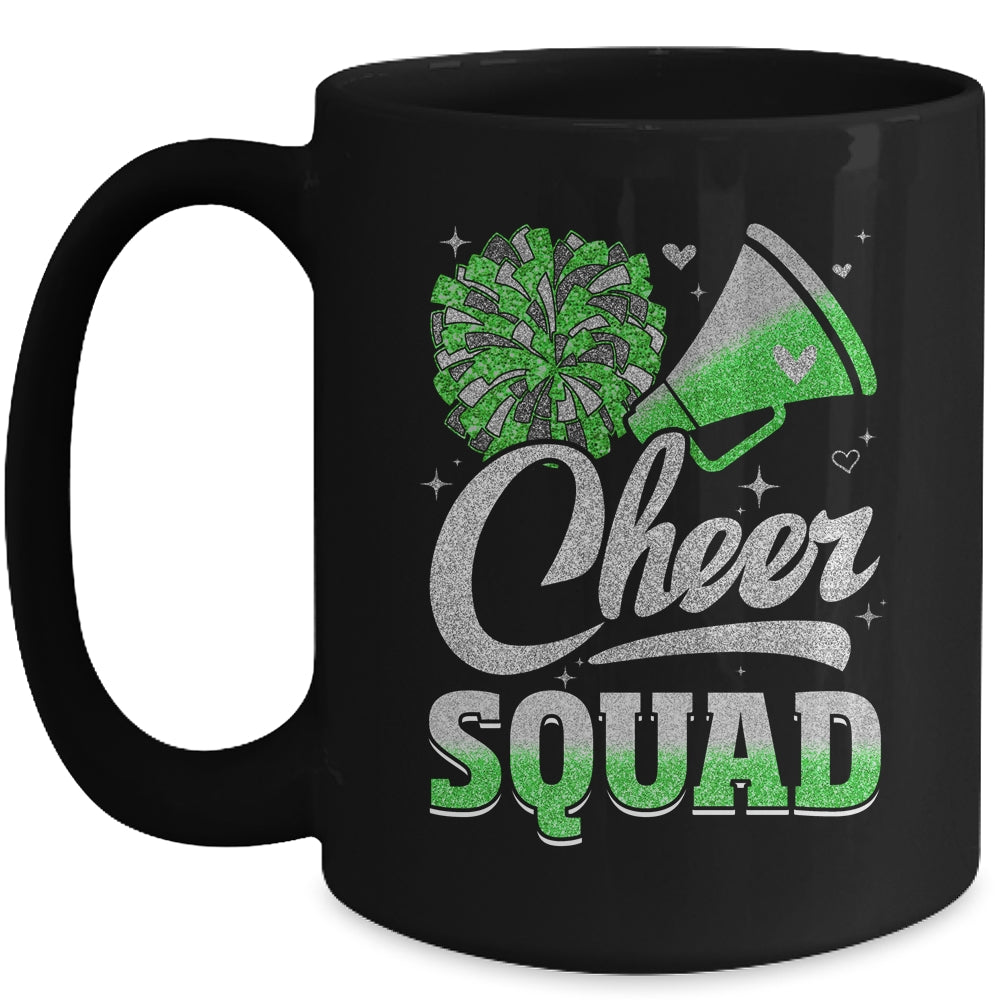 Cheer Squad Funny Cheerleader Cheerleading Green Women Girl Mug | teecentury