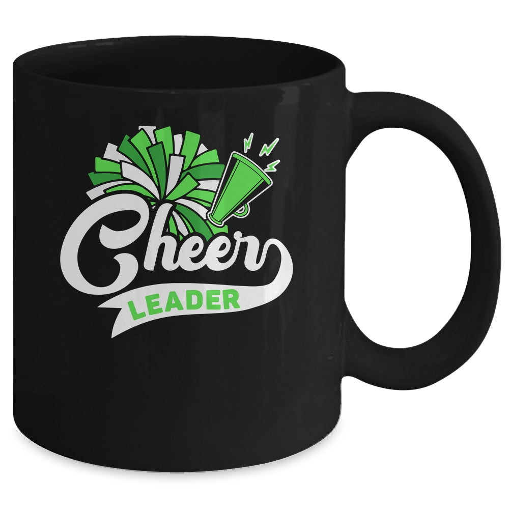 Cheerleader For Girls Women Cheerleading Cheer Practice Green Mug | teecentury