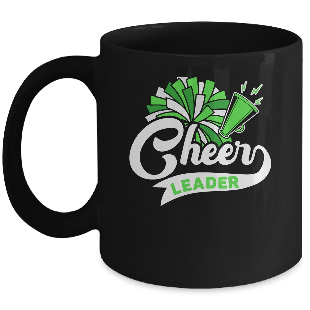 Cheerleader For Girls Women Cheerleading Cheer Practice Green Mug | teecentury