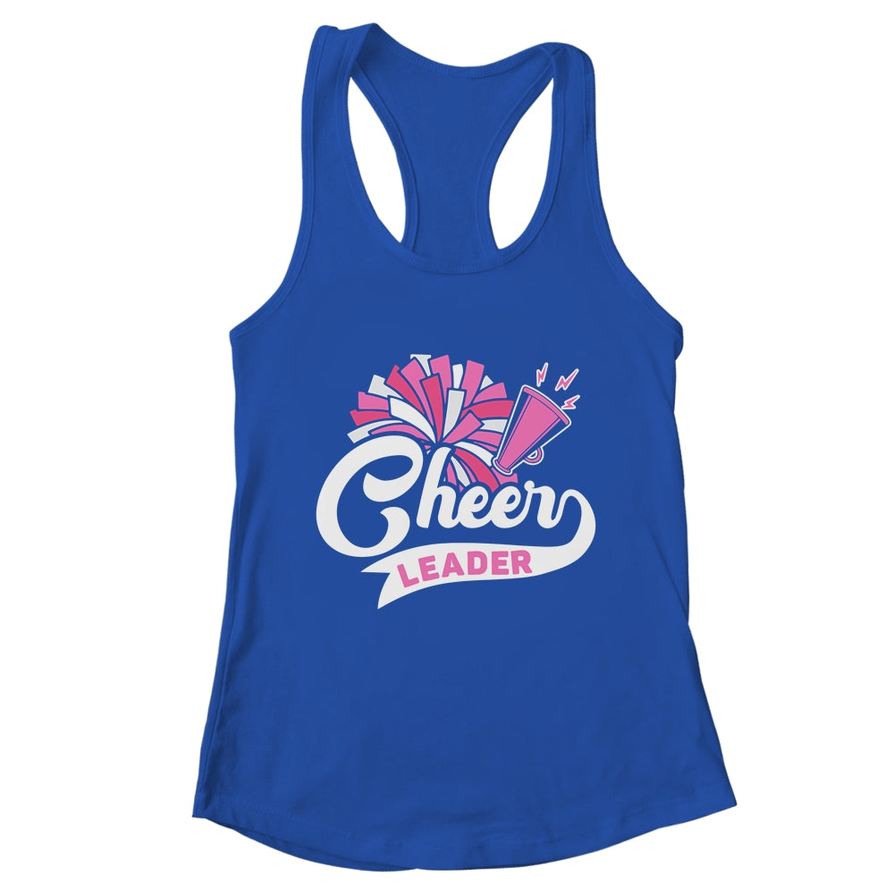 Cheerleader For Girls Women Cheerleading Cheer Practice Pink Shirt & Tank Top | teecentury