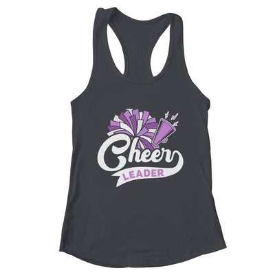 Cheerleader For Girls Women Cheerleading Cheer Practice Purple Shirt & Tank Top | teecentury