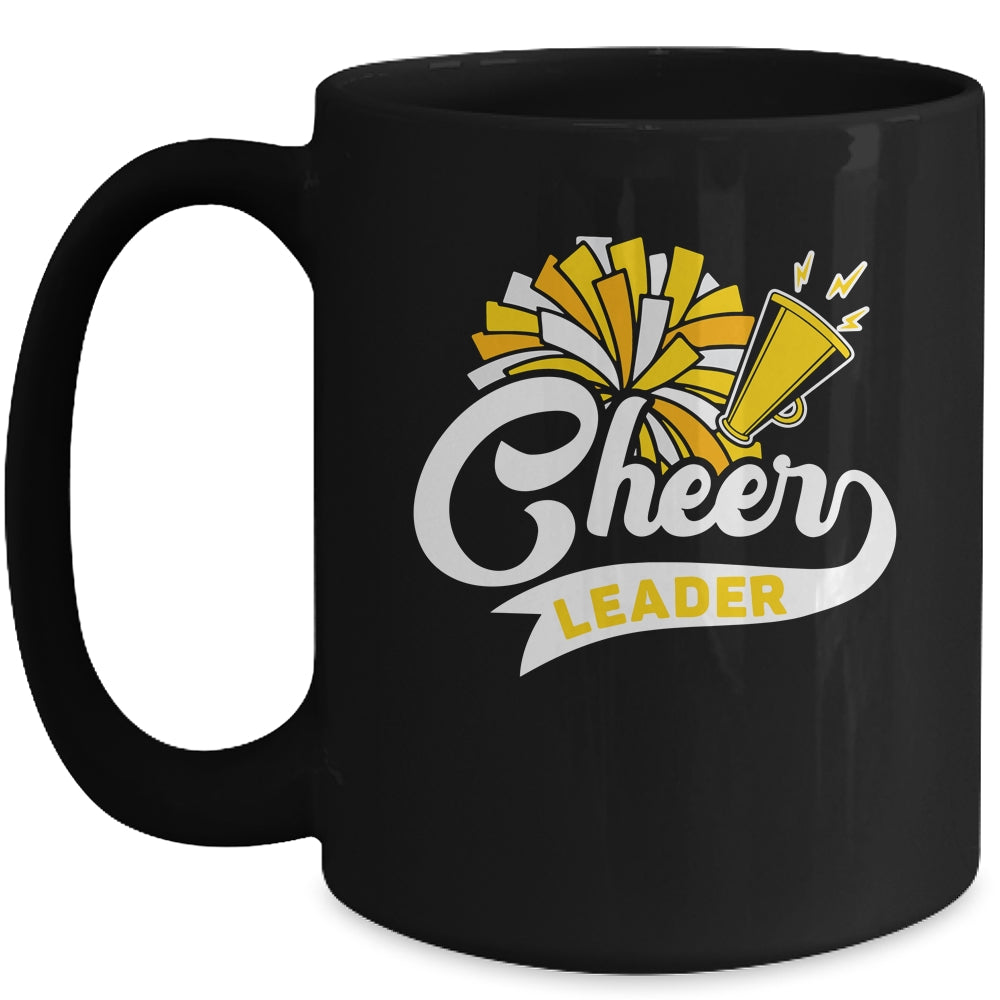 Cheerleader For Girls Women Cheerleading Cheer Practice Yellow Mug | teecentury