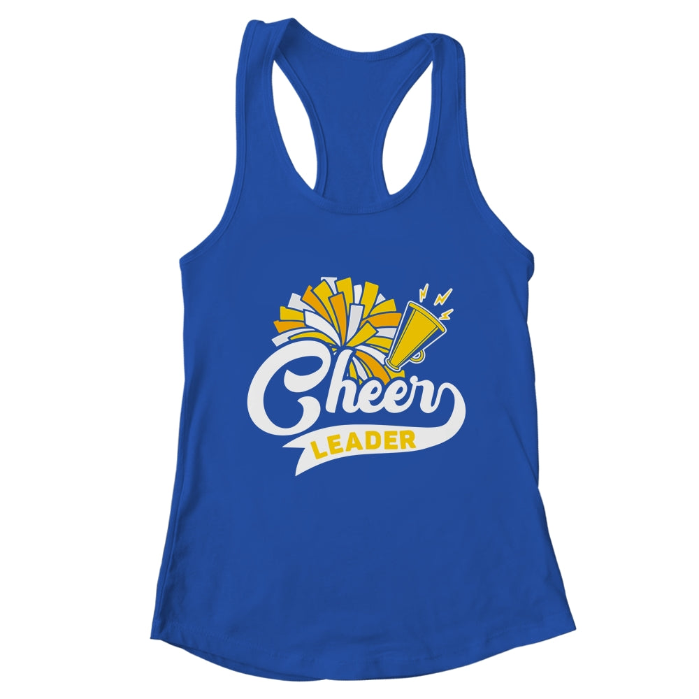 Cheerleader For Girls Women Cheerleading Cheer Practice Yellow Shirt & Tank Top | teecentury
