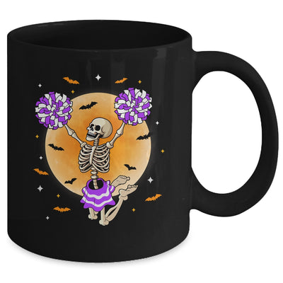 Cheerleading Skeleton Halloween Cheer Mom Girls Womens Cheer Mug | teecentury