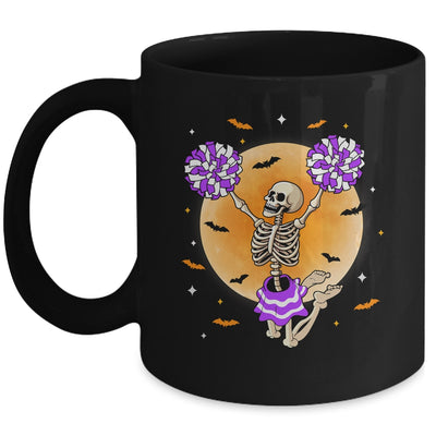 Cheerleading Skeleton Halloween Cheer Mom Girls Womens Cheer Mug | teecentury