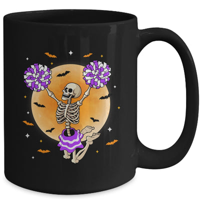 Cheerleading Skeleton Halloween Cheer Mom Girls Womens Cheer Mug | teecentury