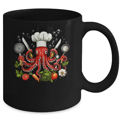 Chef Octopus Funny Cooking Sous Chef Cook Art Men Women Mug | teecentury