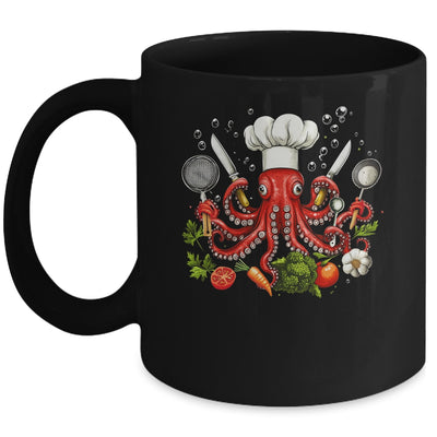 Chef Octopus Funny Cooking Sous Chef Cook Art Men Women Mug | teecentury