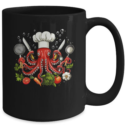 Chef Octopus Funny Cooking Sous Chef Cook Art Men Women Mug | teecentury