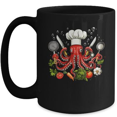 Chef Octopus Funny Cooking Sous Chef Cook Art Men Women Mug | teecentury
