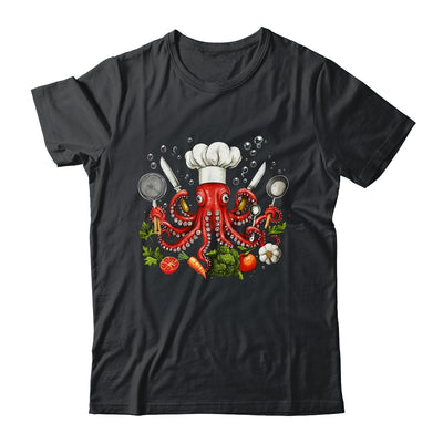 Chef Octopus Funny Cooking Sous Chef Cook Art Men Women Shirt & Hoodie | teecentury