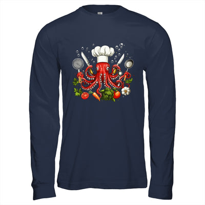 Chef Octopus Funny Cooking Sous Chef Cook Art Men Women Shirt & Hoodie | teecentury
