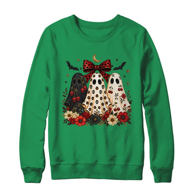 Cherry Ghost Coquette Halloween Spooky Season Ghost Leopard Shirt & Sweatshirt | teecentury