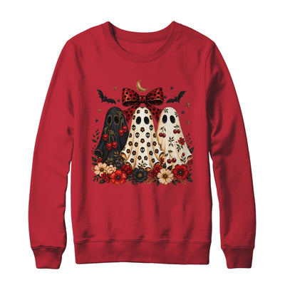 Cherry Ghost Coquette Halloween Spooky Season Ghost Leopard Shirt & Sweatshirt | teecentury