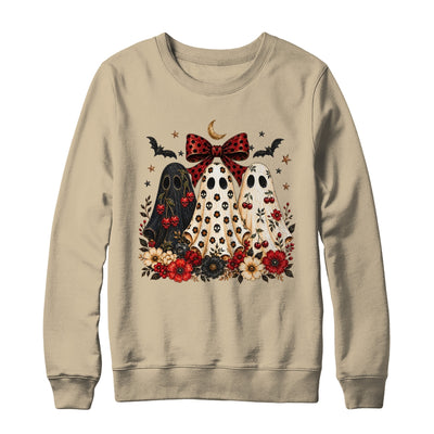 Cherry Ghost Coquette Halloween Spooky Season Ghost Leopard Shirt & Sweatshirt | teecentury