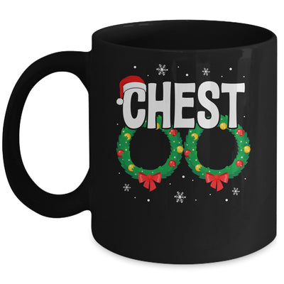 Chest Nuts Matching Chestnuts Funny Christmas Couples Chest Mug | teecentury