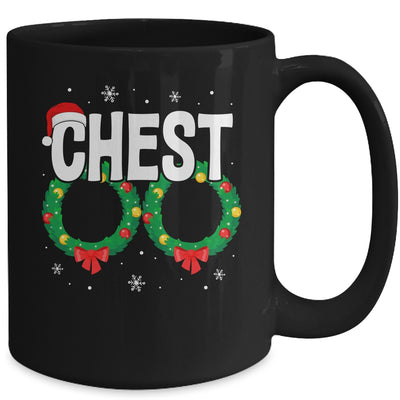 Chest Nuts Matching Chestnuts Funny Christmas Couples Chest Mug | teecentury