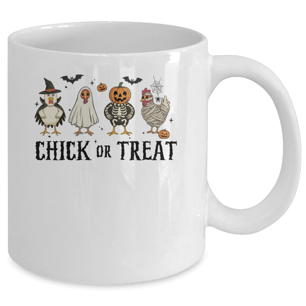 Chick Or Treat Spooky Chicken Halloween Spooky Season Kids Mug | teecentury