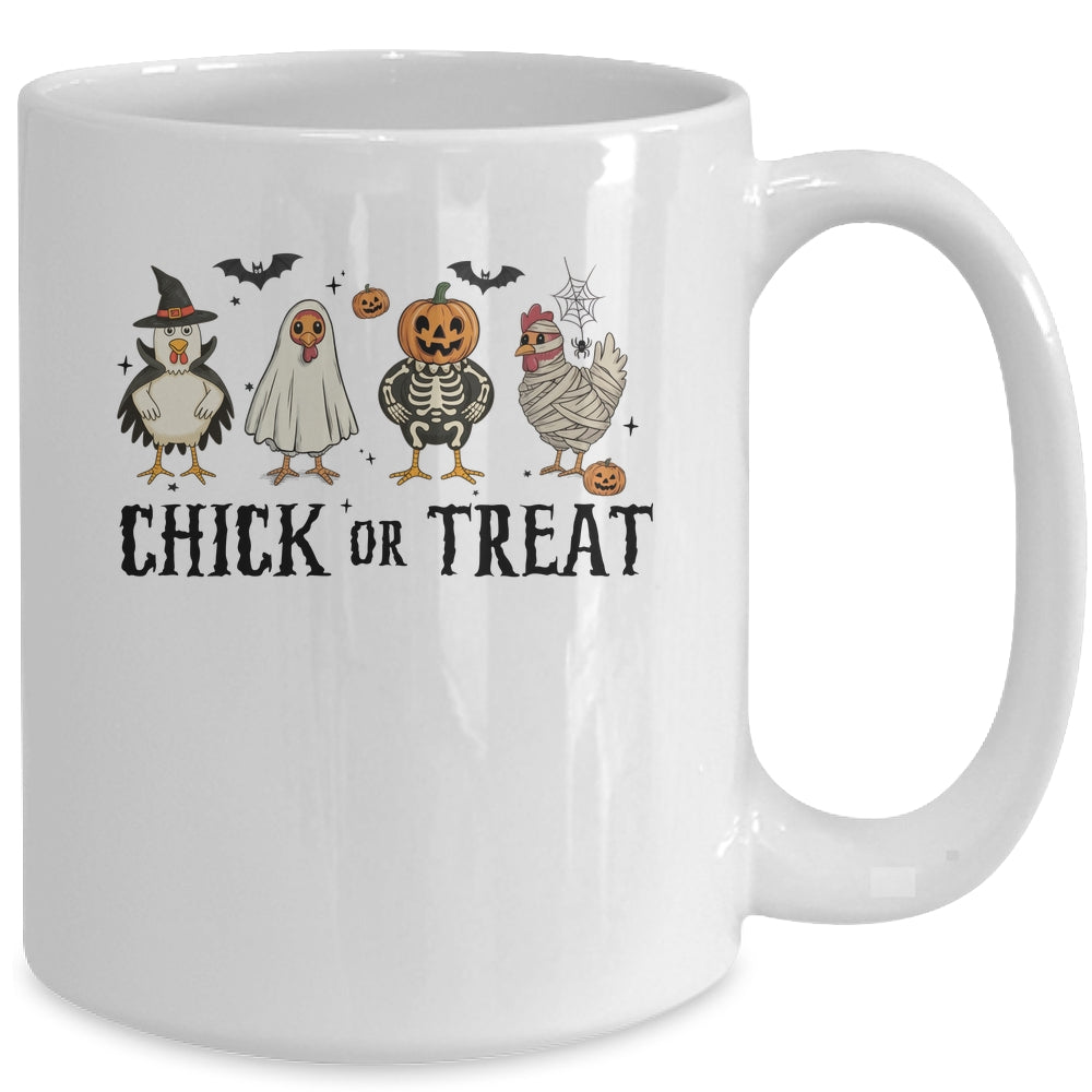 Chick Or Treat Spooky Chicken Halloween Spooky Season Kids Mug | teecentury