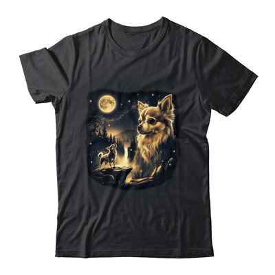 Chihuahua Howling To The Moon Vintage 90s Retro Dog Lover Shirt & Hoodie | teecentury