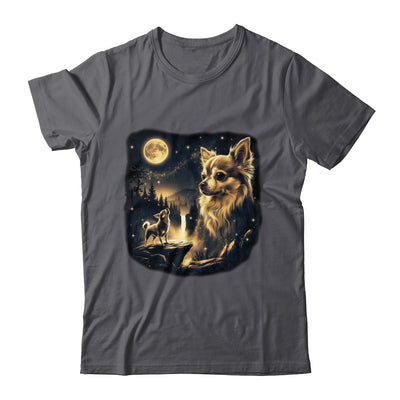 Chihuahua Howling To The Moon Vintage 90s Retro Dog Lover Shirt & Hoodie | teecentury