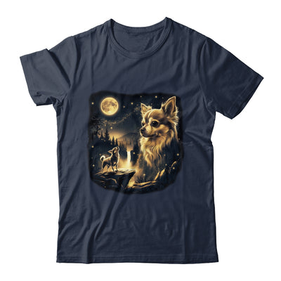 Chihuahua Howling To The Moon Vintage 90s Retro Dog Lover Shirt & Hoodie | teecentury