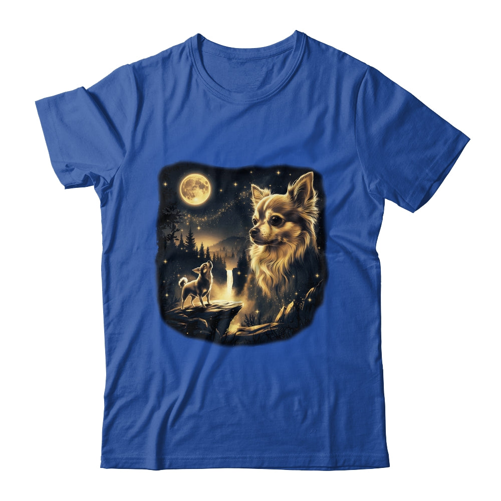 Chihuahua Howling To The Moon Vintage 90s Retro Dog Lover Shirt & Hoodie | teecentury