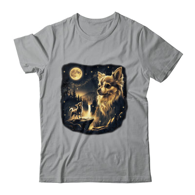 Chihuahua Howling To The Moon Vintage 90s Retro Dog Lover Shirt & Hoodie | teecentury