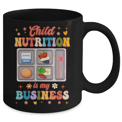 Child Nutrition Is My Business Lunch Lady Cafeteria Groovy Mug | teecentury